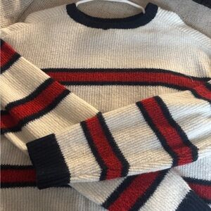 Striped Red and Blue Women’s Sweater